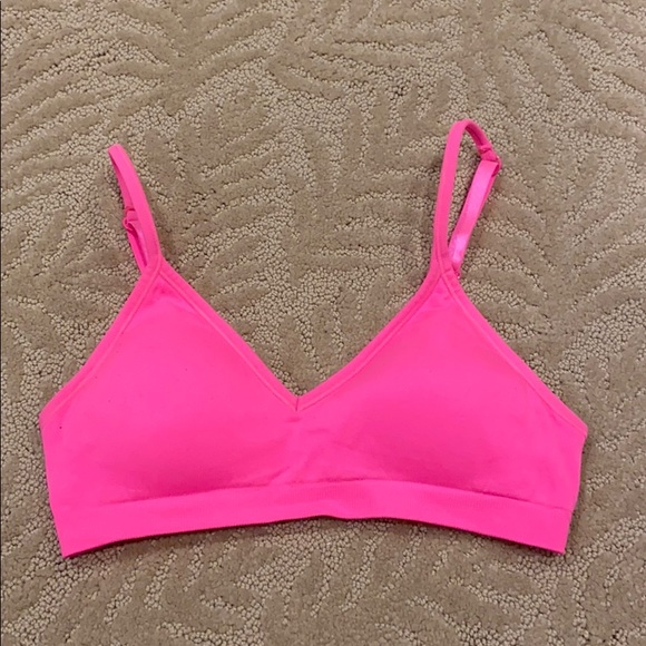 Hot Pink Bra w/ Adjustable Straps & Removable Pads - Picture 2 of 3